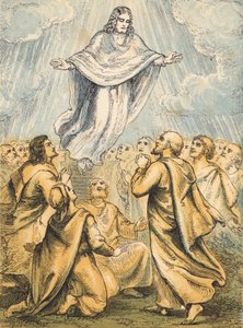 A Ascensão (gravura colorida) de English School