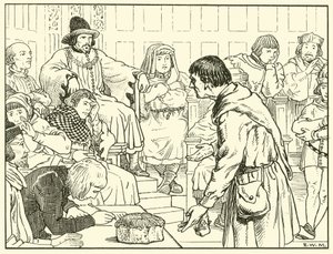 O Assize de Pão (tinta no papel) de English School