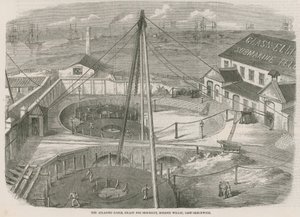 The Atlantic Cable, pronto para embarque, Moden Wharf, East Greenwich de English School