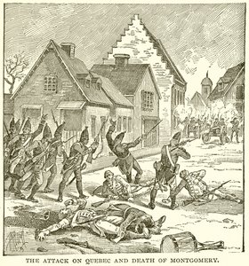 O ataque ao Quebec e a morte de Montgomery de English School