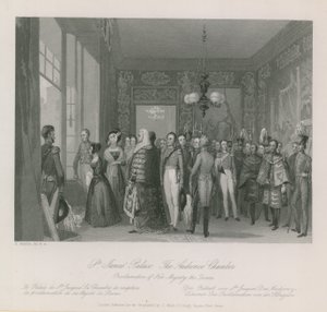 A, audiência, câmara, de, st jamess, palácio de English School