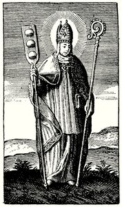 O Santo Padeiro, St Honore (gravura) de English School