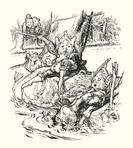 As margens do rio Treacle (Litho) de English School