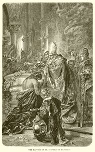 O batismo de Santo Estevão da Hungria de English School