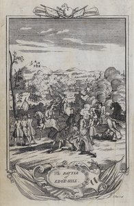 The Battle of Edge Hill (gravura) de English School
