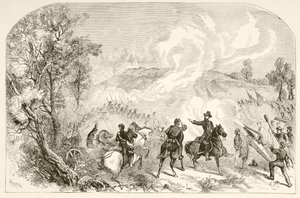 A Batalha de Gettysburg (litografia) de English School