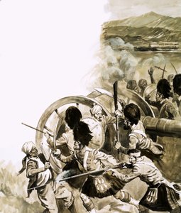 A Batalha de Kandahar, travada em 1 de setembro de 1880 de English School