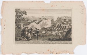  A Batalha de Minden ou Thornhausen em Westphalia em 1 ° de agosto de 1759 de English School