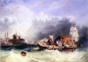 O Início de uma Tempestade (aguarela) de English School