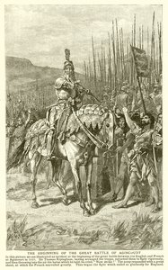 O começo da grande batalha de Agincourt