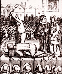 A decapitação do duque de Monmouth em Tower Hill, 15 de julho de 1685 de English School