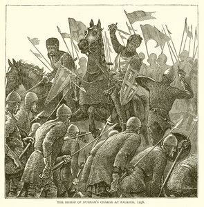 O Bispo de Durham cobra em Falkirk, 1298