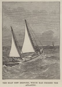 O Barco New Bedford, que atravessou o Atlântico (gravura) de English School