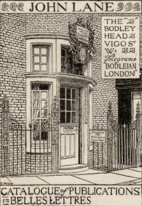 The Bodley Head Publishing House, Ilustração da Capa do Catálogo de Publicações em Belles Lettres de English School