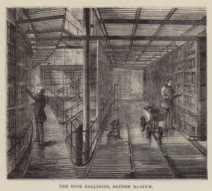 As Galerias de Livros, Museu Britânico (gravura) de English School