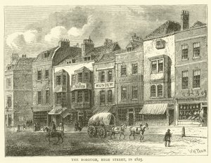 The Borough, High Street, em 1825 de English School