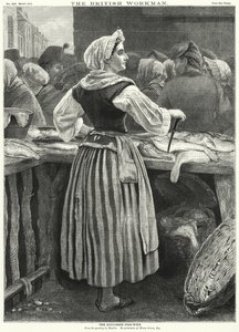 A Esposa de Peixe de Boulogne (gravura) de English School