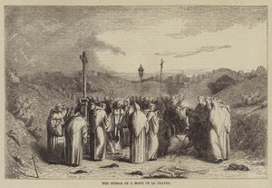 O Enterro de um Monge de La Trappe (gravura) de English School