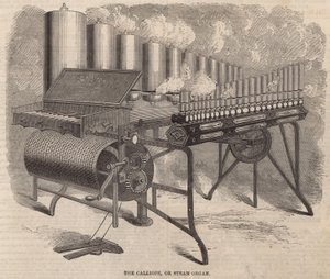O Calliope, um órgão a vapor inventado por Arthur S Denny na América de English School
