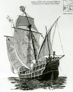 A caravela &39;Santa Maria&39; (gravura) de English School