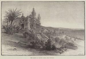 O Casino em Monte Carlo, perto do Mónaco (gravura) de English School