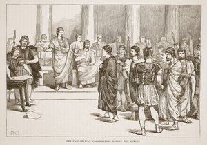 Os conspiradores catilinarianos perante o Senado de English School