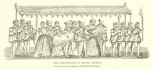 O batismo do príncipe Arthur de English School