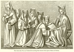 As freiras cistercienses de Valladolid recebem sua carta da rainha Maria de Molina de English School