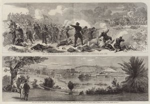 A Guerra Civil na América (gravura) de English School