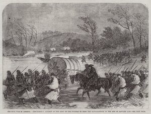A Guerra Civil nos Estados Unidos, Tentativa infrutífera do Exército do Potomac de atravessar o Rappahannock no dia 20 de Janeiro passado (gravação) de English School