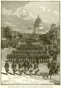A Cena de Encerramento da Guerra - Grand Parade Militar em Washington de English School