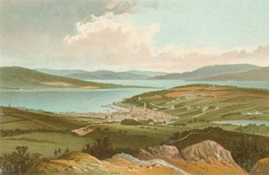 A Baía de Clyde e Rothesay, em Barone Hill de English School