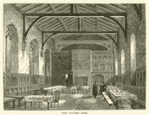O Salão do Colégio (gravura) de English School