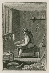 O fabricante do pente (gravura) de English School
