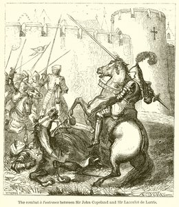 O Combate & Foutrance entre Sir John Copeland e Sir Lancelot de Lorris de English School