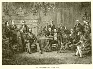 A Conferência de Paris, 1856 de English School