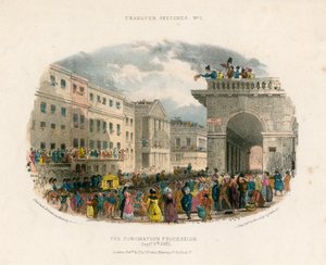A Procissão da Coroação, 8 de setembro de 1831 de English School
