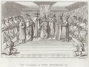 A coroação do papa Bonifácio, IX de English School