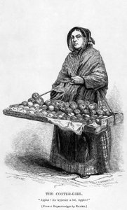 A Garota Coster, c.1840 de English School