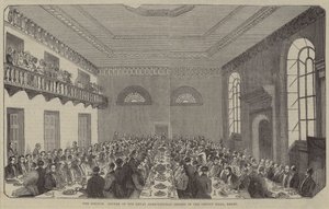 O jantar do Conselho, Royal Agricultural Society, County Hall, Derby de English School