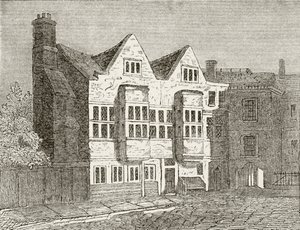 O Tribunal de Star Chamber, Westminster, de "A História Nacional e Nacional da Inglaterra" por William Hickman Smith Aubrey (1858-1916) publicou Londres, c.1890 de English School