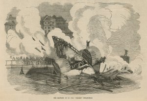 A explosão do barco a vapor Cricket de English School
