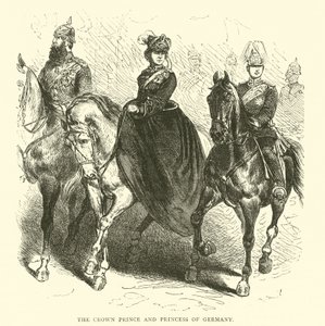 O príncipe herdeiro e a princesa da Alemanha, março de 1871 de English School