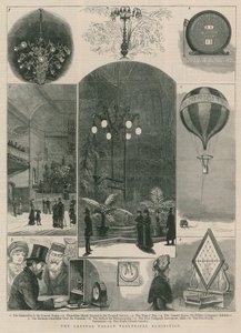 A exposição elétrica do palácio de cristal de English School