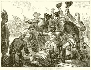 A morte do general Wolfe em Quebec de English School