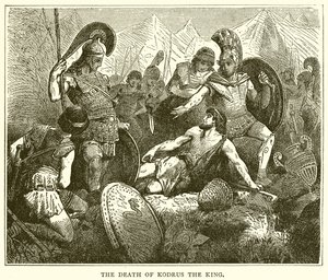 A morte de Kodrus, o rei de English School