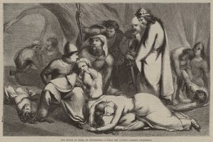 A morte de Lear, por Pickersgill, da recente exposição de desenhos animados de English School