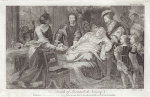 A morte de Leonardo da Vinci de English School