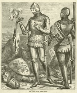 A Morte do Príncipe Negro (gravura) de English School