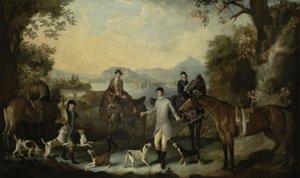 A morte da lebre, c.1760-70 de English School